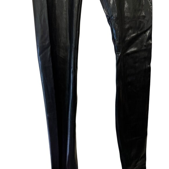 NWT! Hue Women's Glossy Black Leggings Size XS - Picture 4 of 12